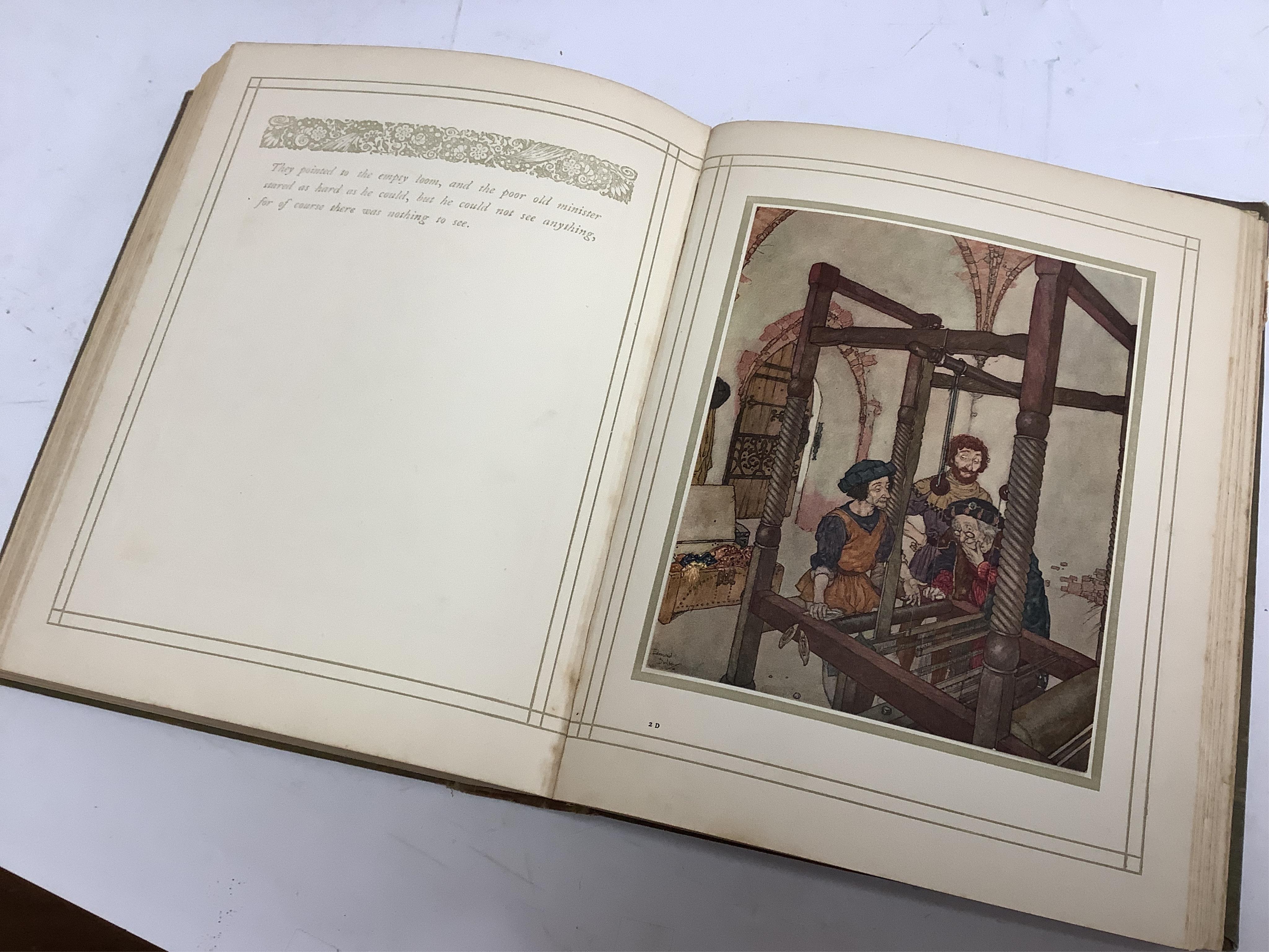 Quiller-Couch, Arthur - The Sleeping Beauty and other Fairy Tales ... decorated title, 30 coloured and mounted plates with captioned guards, text decorations (by Edmund Dulac); publisher's gilt pictorial morocco, 4to. Ho